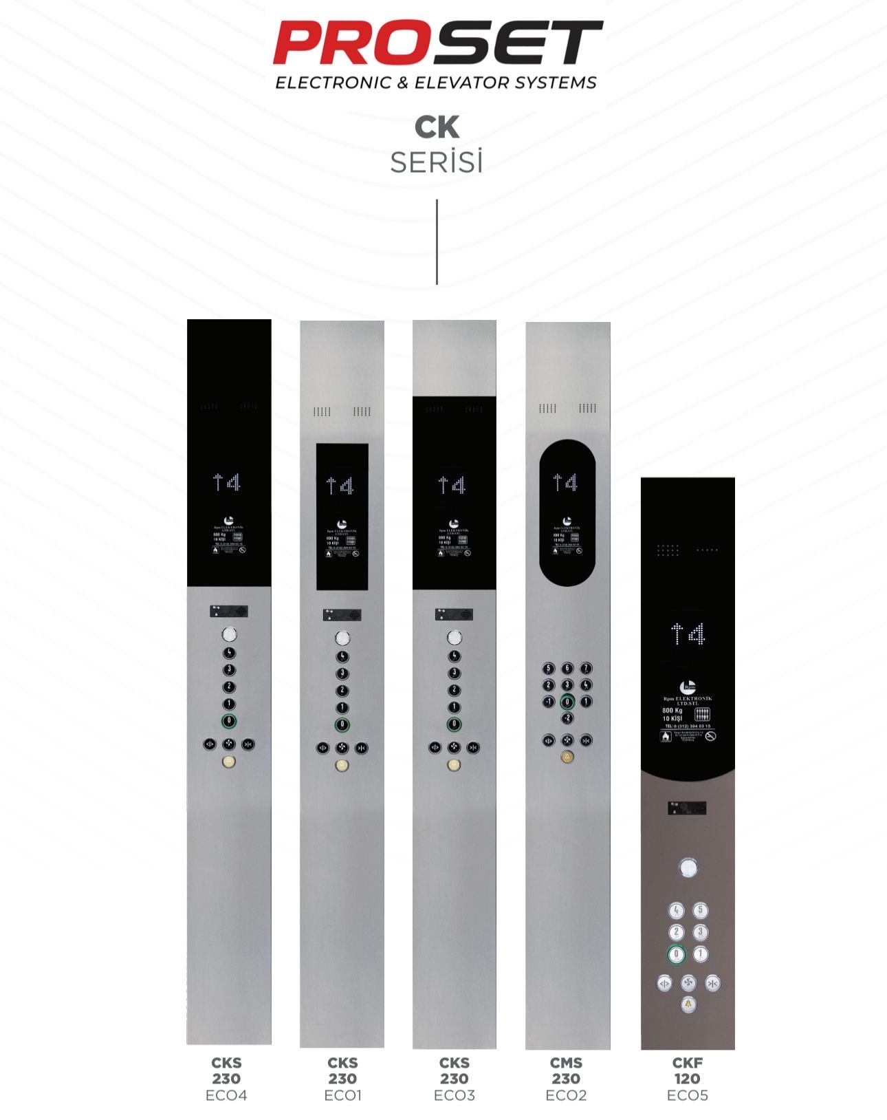 Kabin ve kat butonları